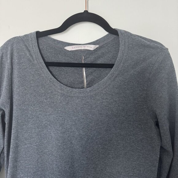 Athleta Long Sleeve Gray Pockets Dress Medium Tall - Picture 3 of 9